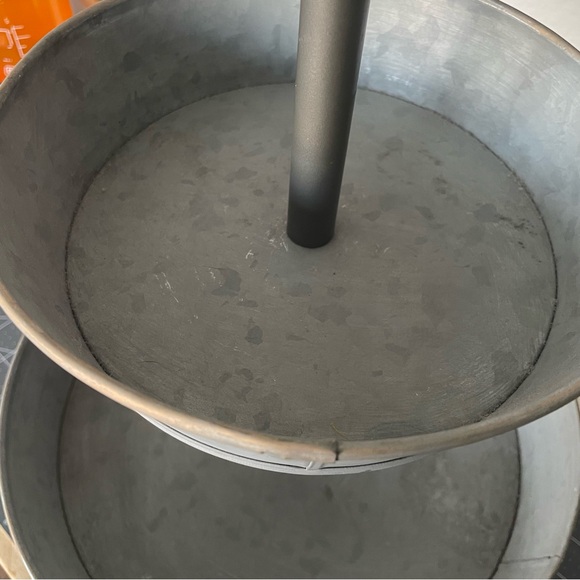 Galvanized 2 Tier Tray - Picture 3 of 10
